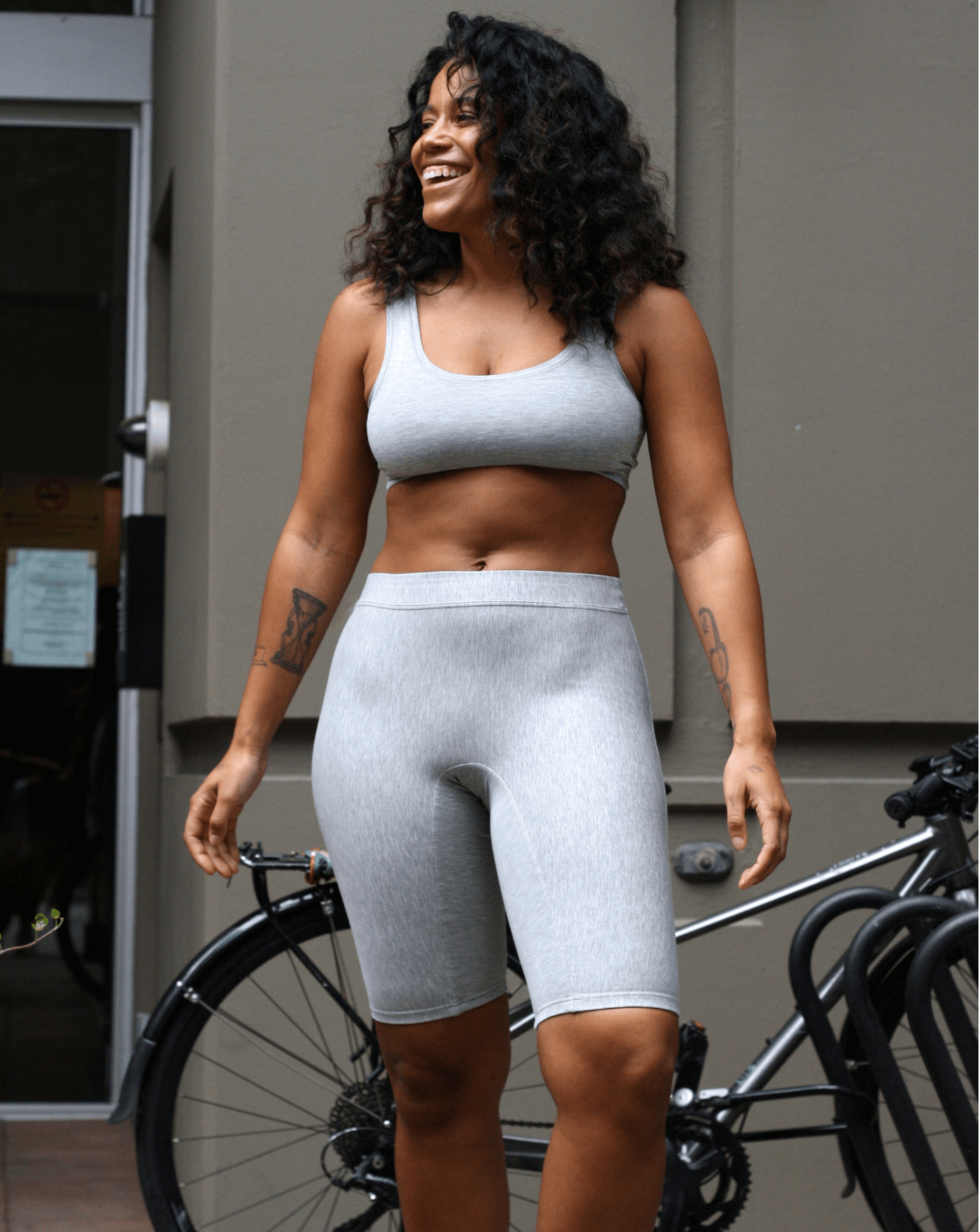 Grey | Model is wearing size M