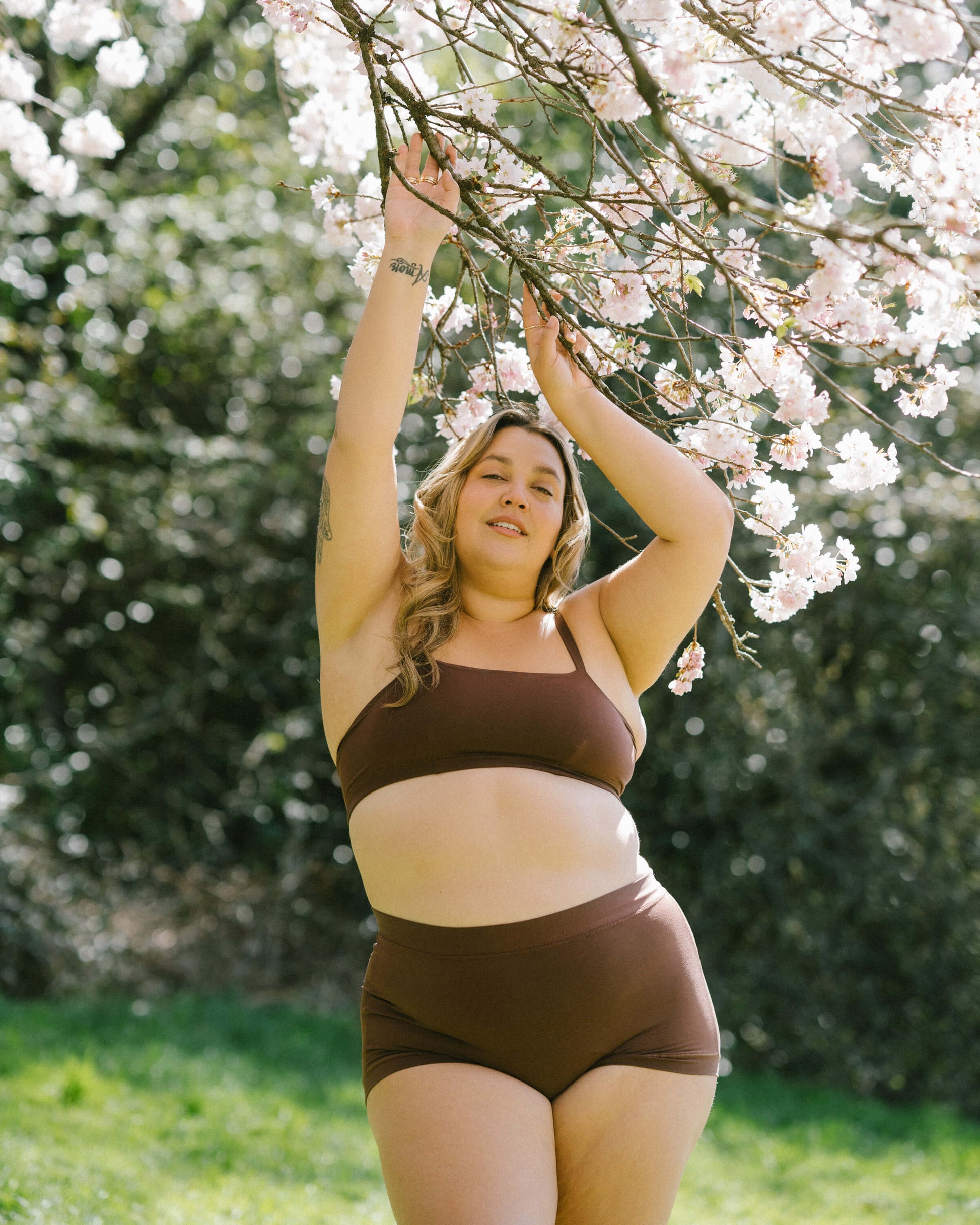 Brown | Model is wearing size 2XL with Boxer