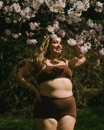 Brown | Model is wearing size 2XL