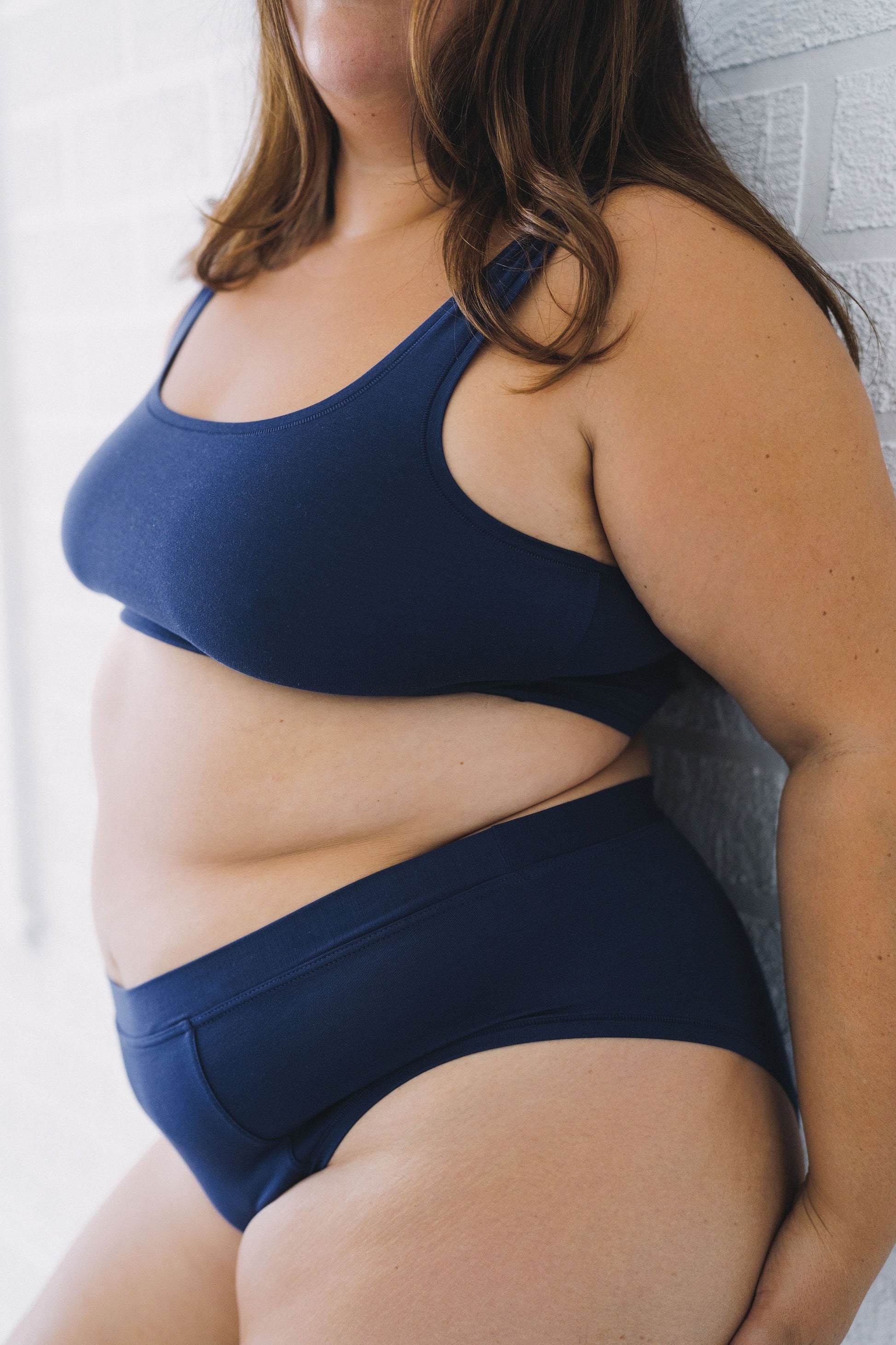 Navy | Model is wearing size 2XL
