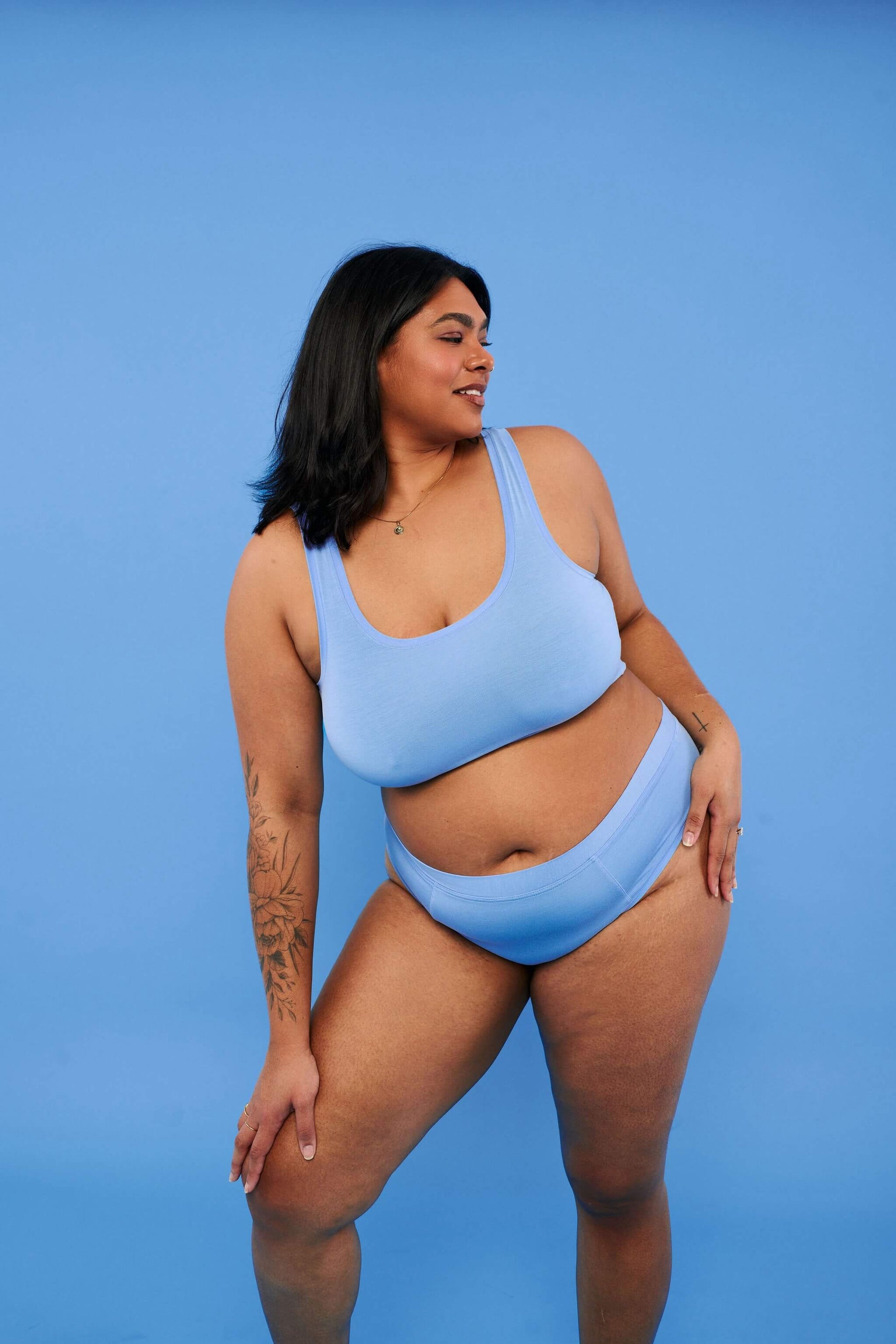 Sky Blue | Model is wearing size 2XL